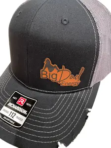 Big Dad Energy Leather Patch Unisex Baseball Cap made with Cotton and Polyester Blend