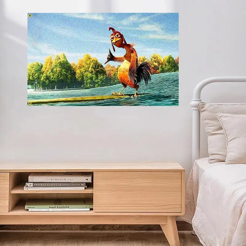 Chicken Joe Flag 3x5 Ft Printing Hd Patterns Flags  Xavier Wulf Tapestry Funny Flags Banner Man Cave University Dormitory Family Colorful Decor Room