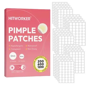 Waterproof Breathable Tea Tree Oil Hydrocolloid Acne Patches, Hypoallergenic Patches, Gentle Non-Irritating Soothing Facial Care, Suitable for Sensitive Men & Women, Skin-Friendly Treatment, Clear