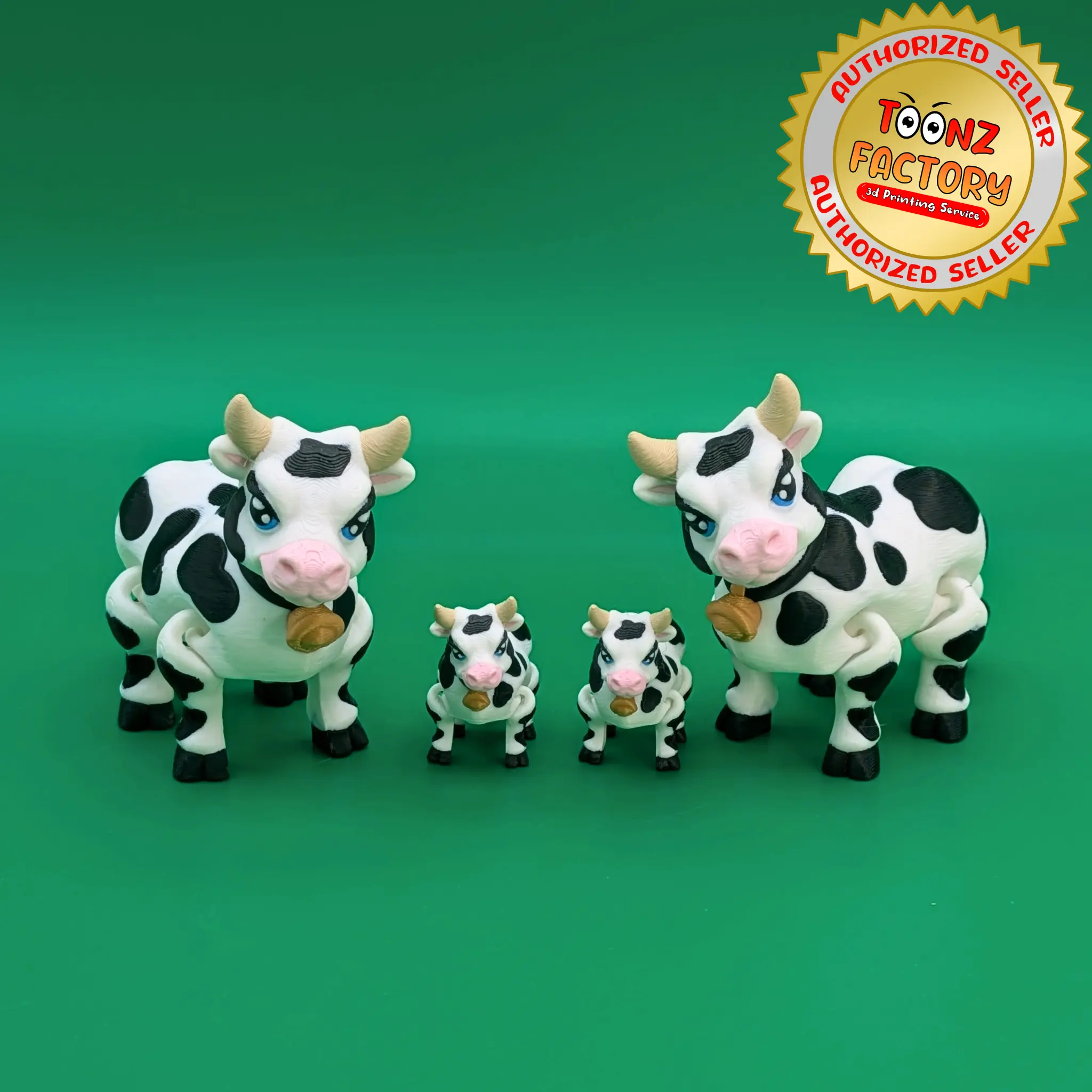 Dairy Cow Flexible Miniature Figurine