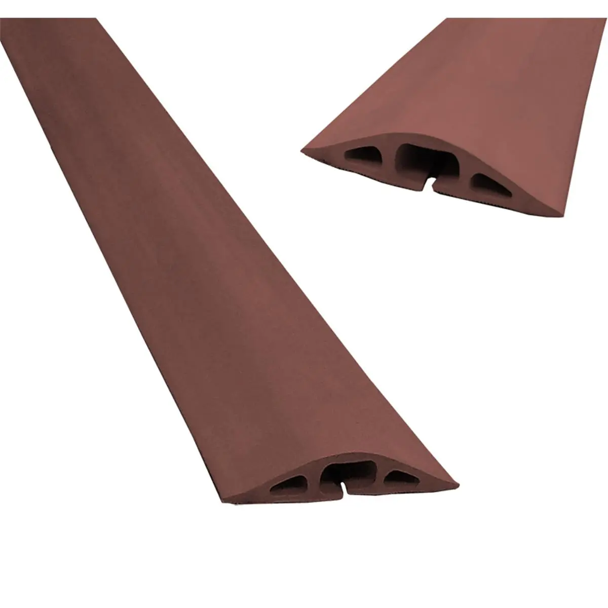 212 MAIN D-2 Rubber Duct Cord Cover - 10 ft Slit Center Cable Protector for Automotive Brake Systems, Heat-Resistant Up to 300 Deg F, Non-Conductive Up to 1,500V, Lay Flat, Easy Universal Installation for Vehicular Traffic, Non-Conductive Up To 1,500 Volt