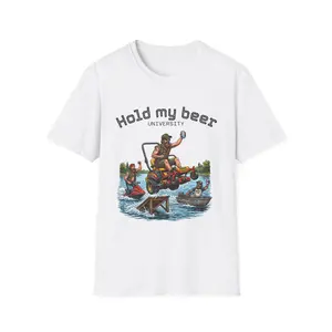 Hold My Beer University Tee-Shirt | Lake Day | Jet Ski Funny Summer Tee