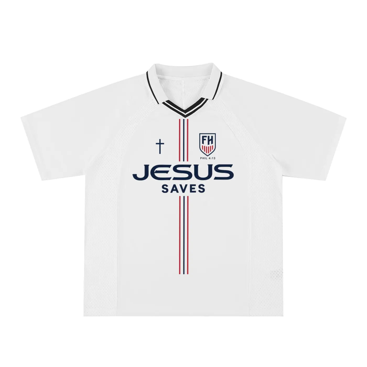 USA White Jesus Jersey Oversized