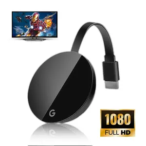 Wireless HDMI Display Adapter, HD Wireless Screen Mirroring Device, Supports AirPlay, DLNA, Miracast, for Casting iPhone, iPad, Android, Smartphone, Laptop to HDTV, Monitor, Projector, HDMI Transmitter and Receiver