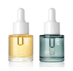 GAOY Cuticle Care Kit - Cuticle Oil and Cuticle Remover, 20ml 2 Pcs Cuticle Nourishes and Softener, Promotes Nail Growth and Strength