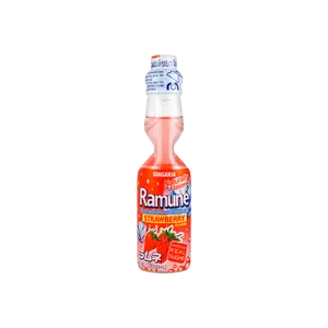 SANGARIA Japanese Ramune Strawberry Soda 200ml - Classic Japanese Marble Soda Drink