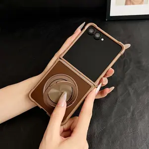 Samsung Galaxy Z Flip Cellphone Case Casing, Magnetic Rotating Stand Design, Shockproof Protective Cover Protector, Wireless Charging Compatible, Daily Use Accessory