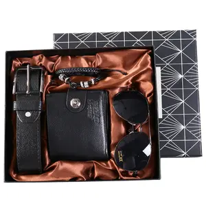Men's Gift Set Wallet Belt Bracelet Sunglasses Valentine's Day Father's Day Gift Box Set