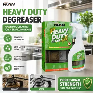 Heavy-Duty Kitchen Cleaner Spray, Multi-Surface Degreaser for Oven, Microwave, Sink and Countertops, Quick Stain Remover, Anti-Bacterial and Eco-Friendly