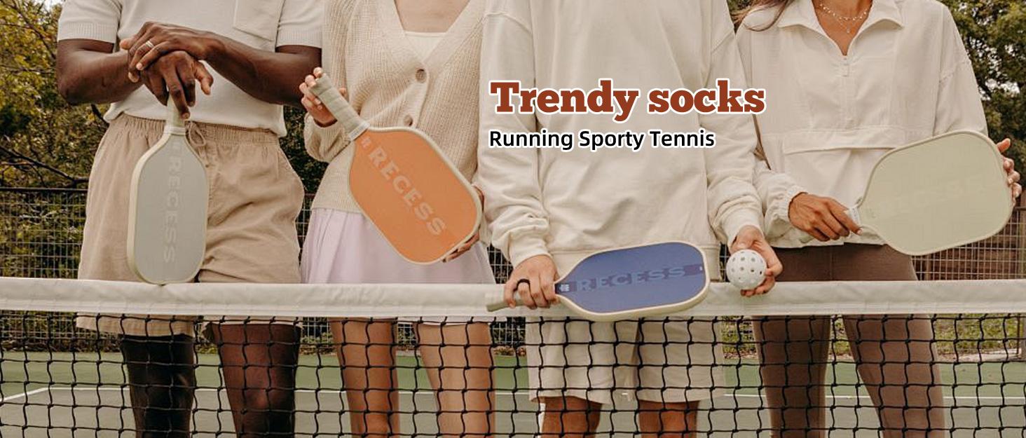 6-Pack crew socks for women/Men - Retro Sport Socks Breathable Cotton, Seamless Comfort