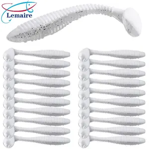 20pcs Floating T-Tail Swimbait | Hollow Body Design for Super Buoyancy & Surface Strike | Saltwater-Proof 3-5" Bass Fishing Soft Bait | North American Tournament-Proven Luya Artifact