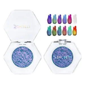 SHCOETY optical color changing longan shadow powder metal photosensitive variable highlight glitter Eyeshadow Makeup Cosmetic