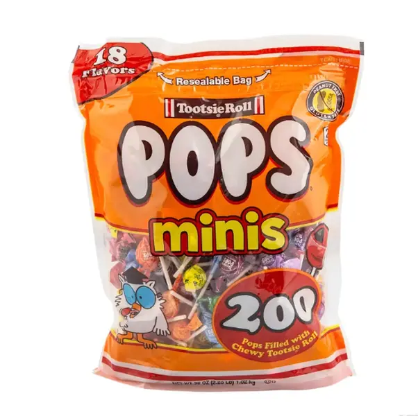 3/4" Tootsie Roll Pops Assorted Flavor Mini Candy Suckers - 200 Pc.