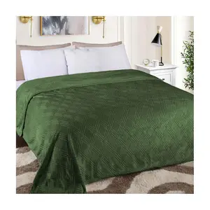 Superior Diamond Flannel Fleece Ultra-Soft Blanet- King