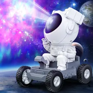 Astronaut Design Lunar Rover Projector, Star Projector with Timer & Remote Control, Starry Nebula Ceiling LED Lights for Stage Lighting, Audio, Starry Sky Projector