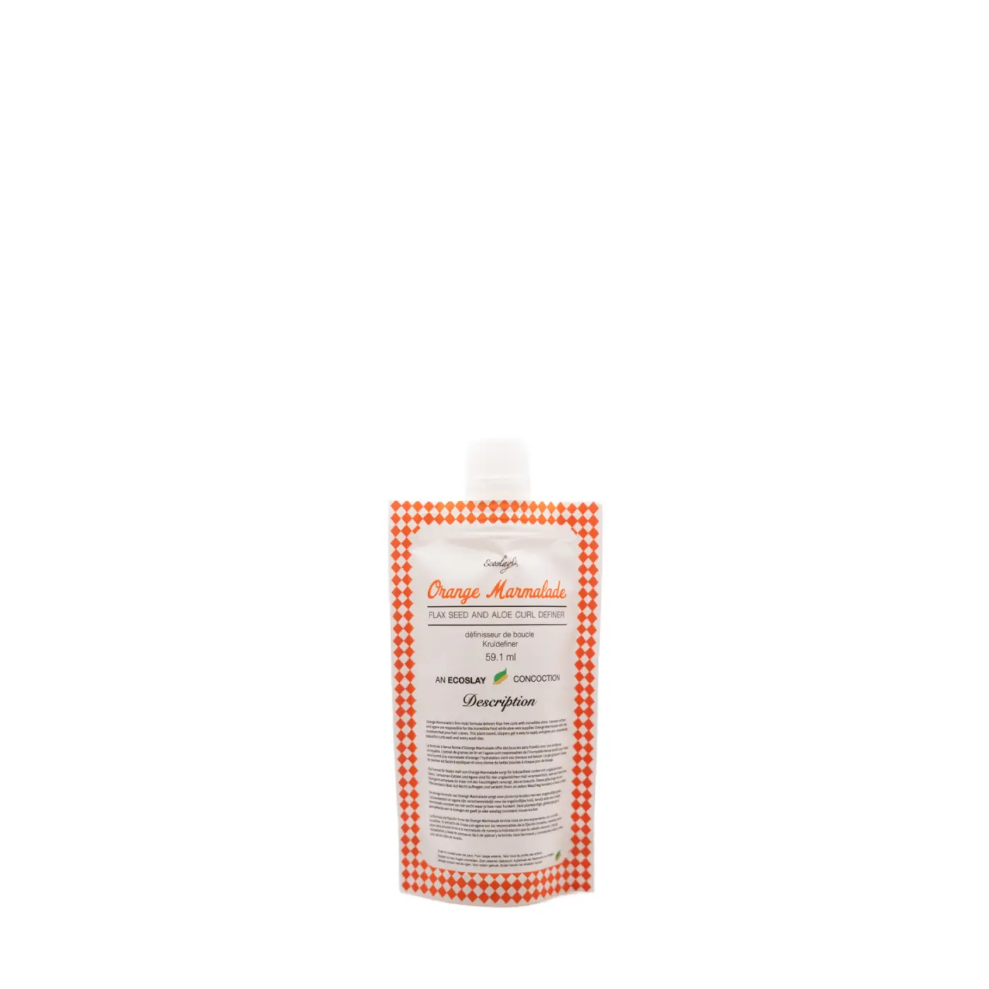 Ecoslay Orange Marmalade Curl Definer - Firm-Hold Cream Styling