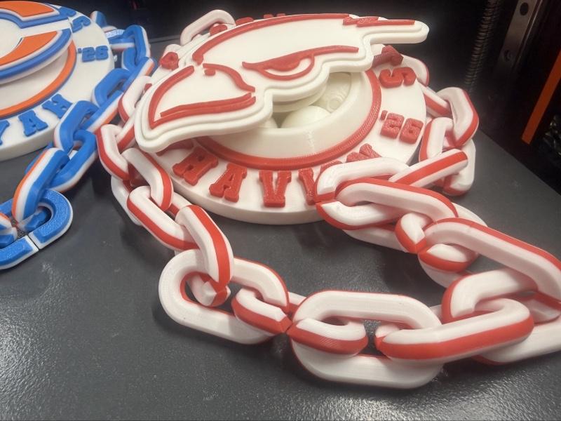 3d Printed SPINNING Graduation Rally Championship Chain Player of the Game I Custom I Sports MVP Baseball Football Cheer Wedding Concert