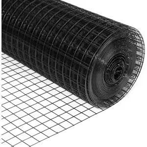 36'' x 50' 1.5inch Hardware Cloth 16 Gauge Black Vinyl Coated Welded Fence Mesh for  and Garden Fence and  Improvement Project (36'' x 50')