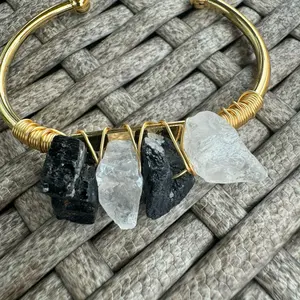 Fashion Bracelet White and Black, Protection Peace kpop men's