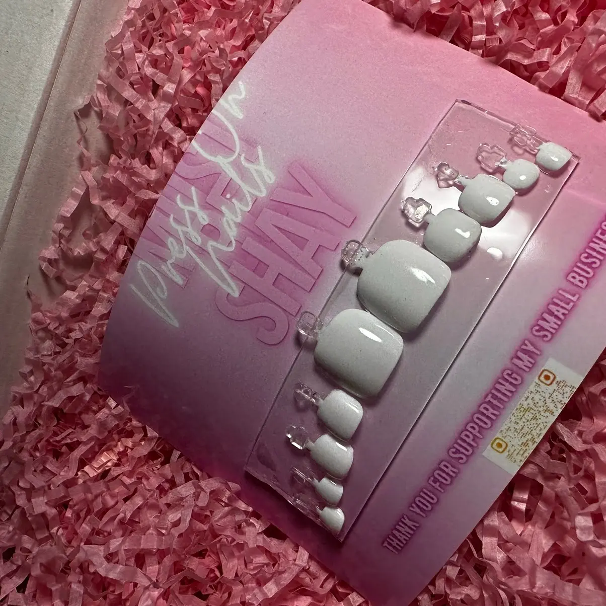 GEL Toe Press On Nail Set(READ BEFORE PURCHASING!)