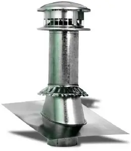 212 MAIN 4-Pieces Selkirk 185600 5 in. Round Type B Gas Vent Termination Kit, Gas Venting Accessory, Round Shape