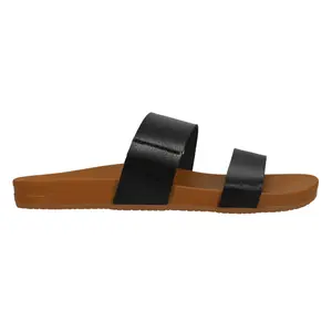 Reef Womens Cushion Vista Slide Casual Sandals Casual - Black, Brown