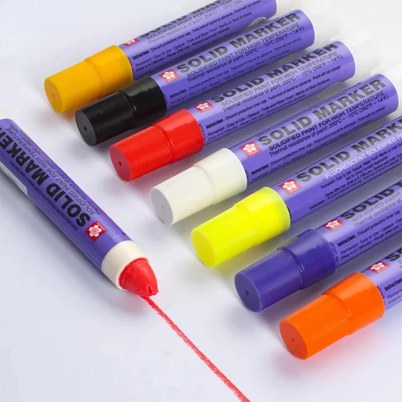 Waterproof Solid Paint Marker Pen Permanent Industrial Marker for Metal Tire High Temp | Computers & Office Equipment Waterproof Solid Paint Marker Pen Permanent Industrial Marker for Metal Tire High Temp | Computers & Office Equipment