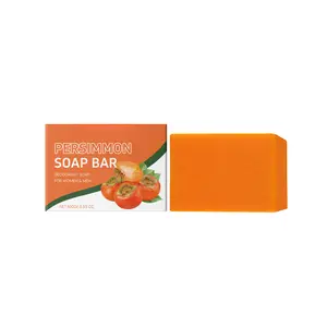 Persimmon Body Soap Bar, Gentle Cleansing Shower Soap for Soft, Smooth & Fresh-Feeling Skin