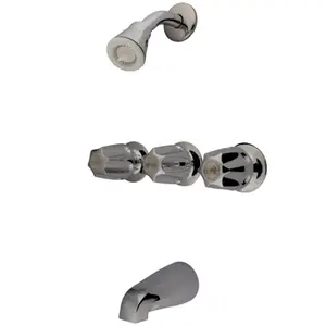 Kingston Brass  Three Handle Tub & Shower Faucet