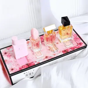 MYSTICAL THE BEST OF FRAGRANCES Perfume Gift Set for Women | 30ml*4 | Gentle Peach Milk Scent+Fresh Litchi & Rose+Elegant French Orange Blossom+Rich Caramel Vanilla | Gentle girly style，Travel Portable Set | curations good scent