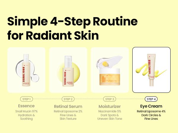 [KSECRET Official] SEOUL 1988 Retinal Eye Cream – Formulated with Advanced Retinal Liposome 4% | Intensive Eye Care for Dark Circles, Fine Lines & Under-Eye Bags | Korean Skincare