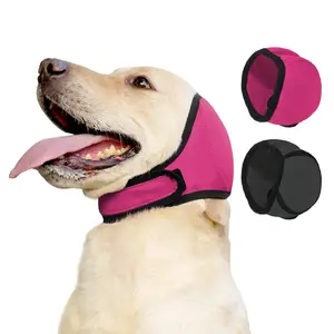Dog Calming Headcover for Fear and Thunder, Waterproof Summer Ear Protection for Swimming, Adjustable Velcro Design for Pets