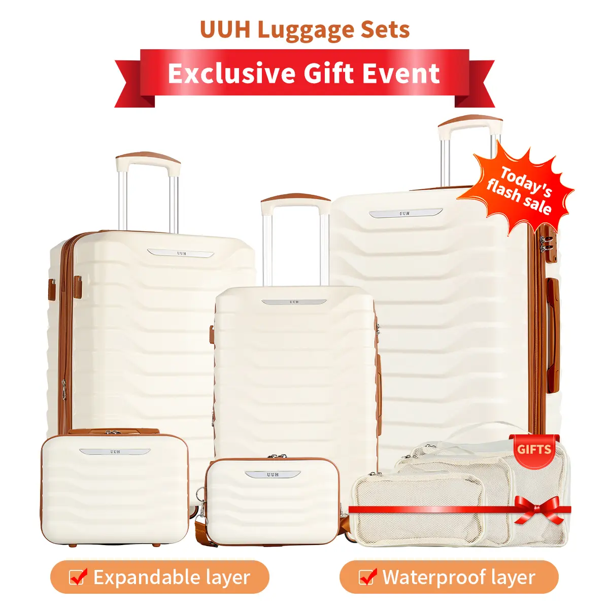 8pcs-White