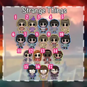 ST Byler Strange Things 2" keychains, Mike Wheeler, Will Byers