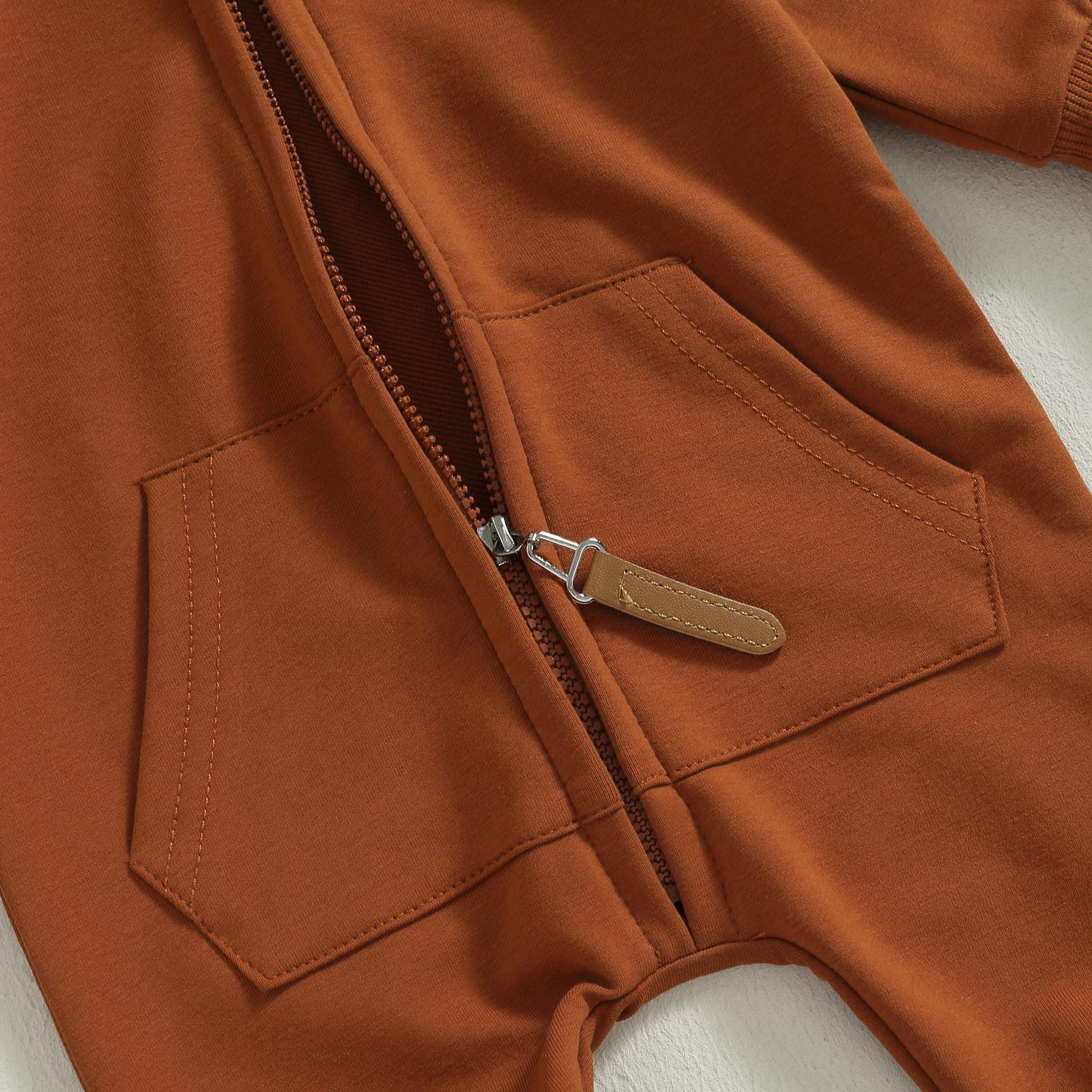Fall Baby Clothes Newborn Boy Girl Romper Solid Long Sleeve Hoodie Jumpsuit Winter Infant Outfit Fall Baby Clothes Newborn Boy Girl Romper Solid Long Sleeve Hoodie Jumpsuit Winter Infant Outfit
