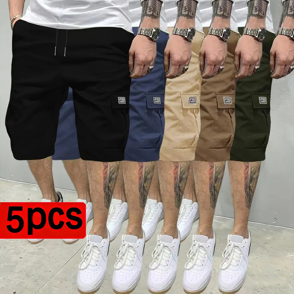 Black + dark blue + khaki + dark khaki + army gree