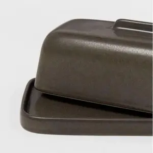 Project 62 Stoneware Tilley Butter Dish  (Dark Brown)