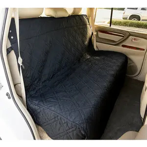Car Seat Bench Cover For Dogs and Pets Black