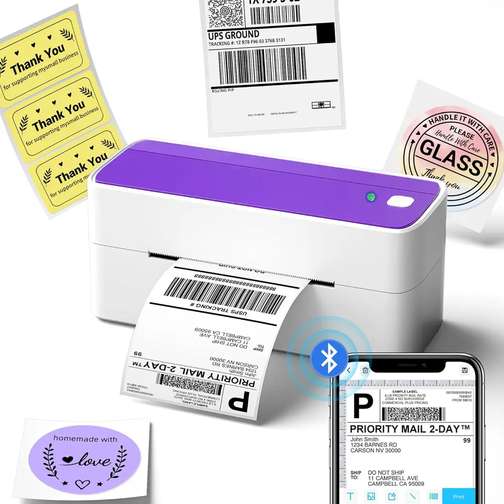 Phomemo 241BT Label Printer, Bluetooth DHL Label Printer, 4X6 Shipping Label, Barcode Shipping Label Thermal Printer, Compatible with Ebay, , Etsy, Shopify, UPS Phomemo 241BT Label Printer, Bluetooth DHL Label Printer, 4X6 Shipping Label, Barcode Shipping Label Thermal Printer, Compatible with Ebay, , Etsy, Shopify, UPS