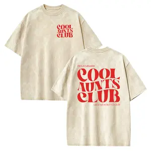 Cool Aunt Printed T-Shirt – Soft Washed Cotton, Great Gift for Sisters & Aunts