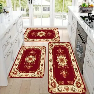 3pcs Set Kitchen Mat Mat, Suitable for Bedroom Living Room Kitchen Door Felt Mat