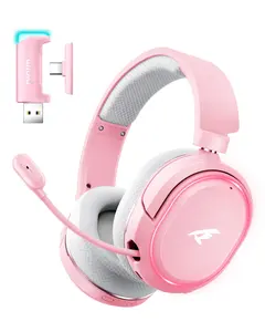 Picun G2 Wireless Gaming Headset - 7.1 Surround Sound, 5ms Low Latency Bluetooth 5.4 Headphones with ENC Mic, 50H Battery, 4-in-1 Wired/Wireless Connection, Cable, Retractable Earbud, Bone Conduction, Waterproof for PS5, PS4, PC, Mobile