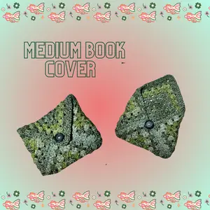 Crocheted Book Sleeve with Button Closure - Medium and Large- Stylish & Comfortable Reading Accessory