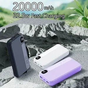20000mah Power Bank, 22.5w Fast Charging Portable Charger, Usb C Input And Output, Led Display, Compatible With Iphone 17_16_15_14_13_12 Pro, Samsung, Google, Ipad Tablets And More