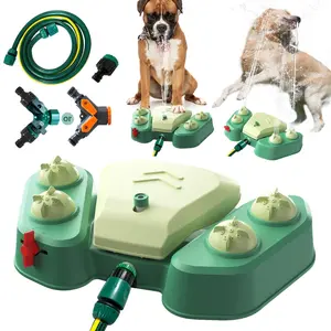 Paw-Activated Splash Fountain - Interactive Dog Water Play Station for Outdoor & Patio Use, Summer Cooling Activity with Refreshing Spray