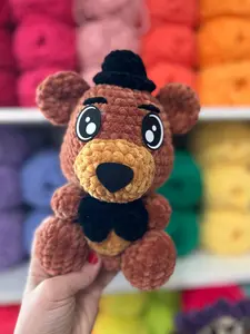 Benny the Show Bear - Handmade Retro Stage Bear Plush