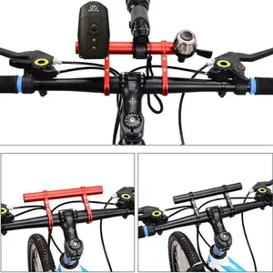 Bicycle Handlebar Extender, 10/20/30cm Length Optional, CNC Aluminum Alloy, Mount for Headlight/Phone/GoPro, Road & Mountain Bike Handlebar Extension Rack
