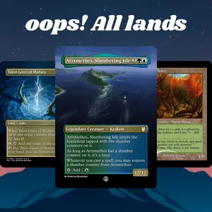 Proxy 100+ Cards Commander Deck Oops All Lands Meme Landfall Ramp Thassa Oracle Cultivator Colossus Synergy EDH Ready to Play Magic The Gathering Perfect Gift for Fans and Collectors