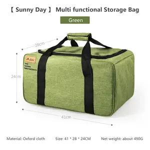 Bisinna 26L Folding Camping Storage Bag – Durable Outdoor Organizer for Gas Tanks, Cookware & Camp Supplies
