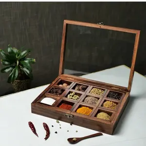 Wooden Spice Box